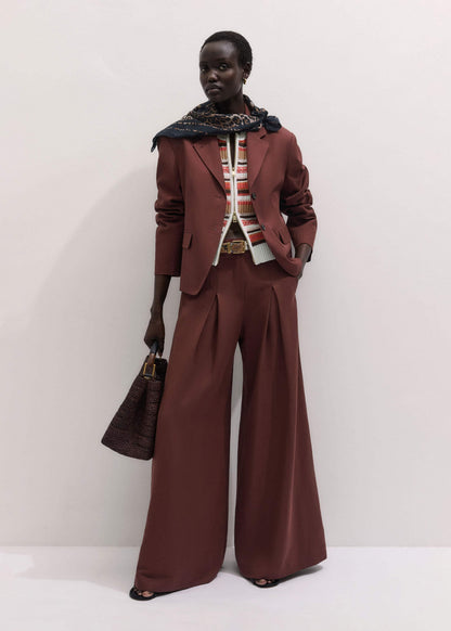 ME+EM Clothing Cinnamon Brown Icon Oversized Blazer Suit