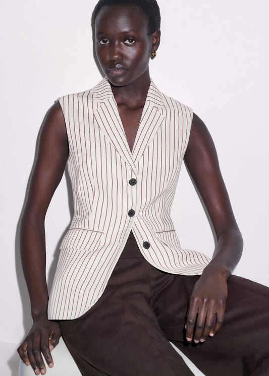 ME+EM Clothing Ivory Slim Vest