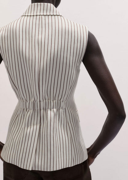 ME+EM Clothing Ivory Slim Vest