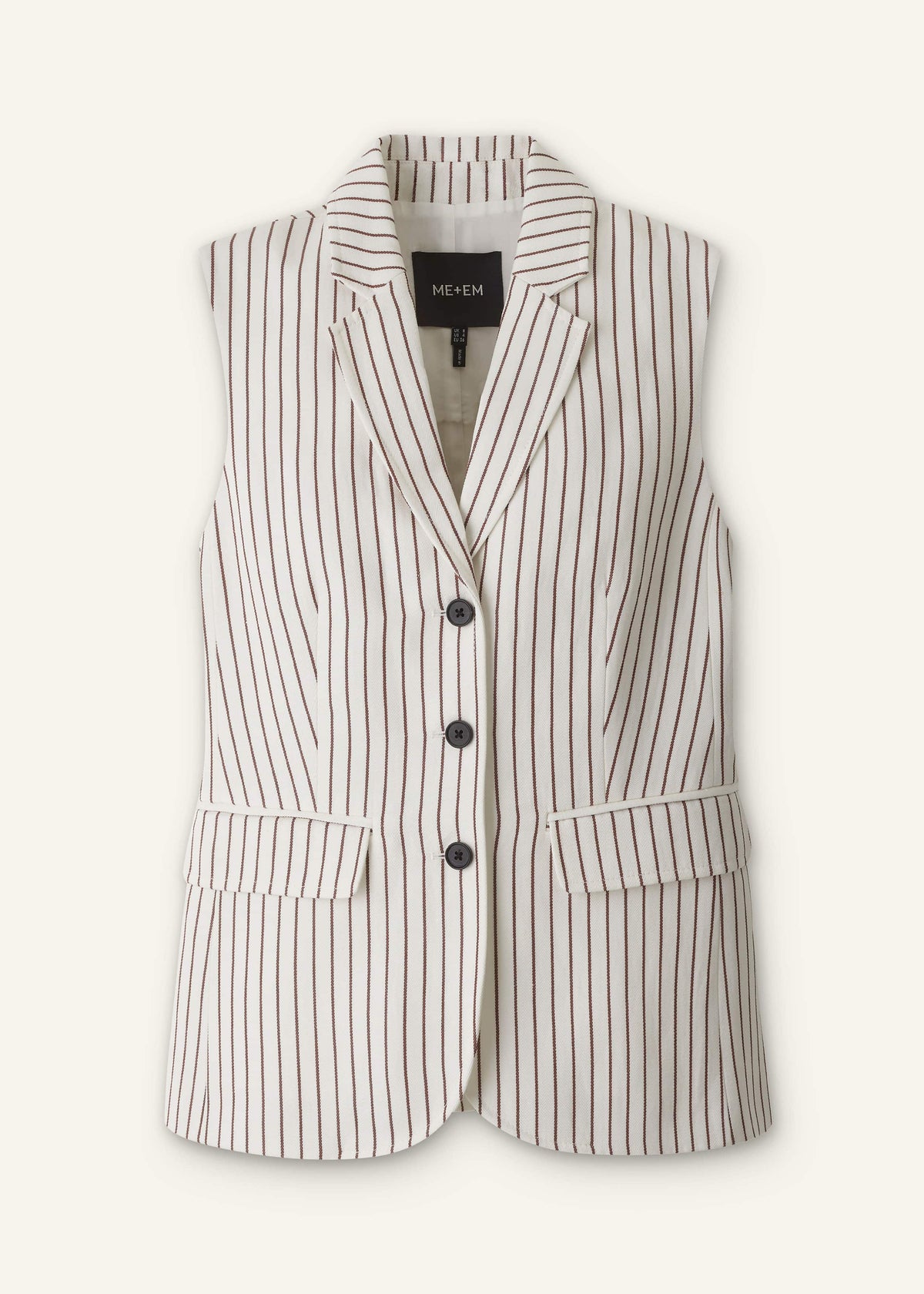 ME+EM Clothing Ivory Slim Vest