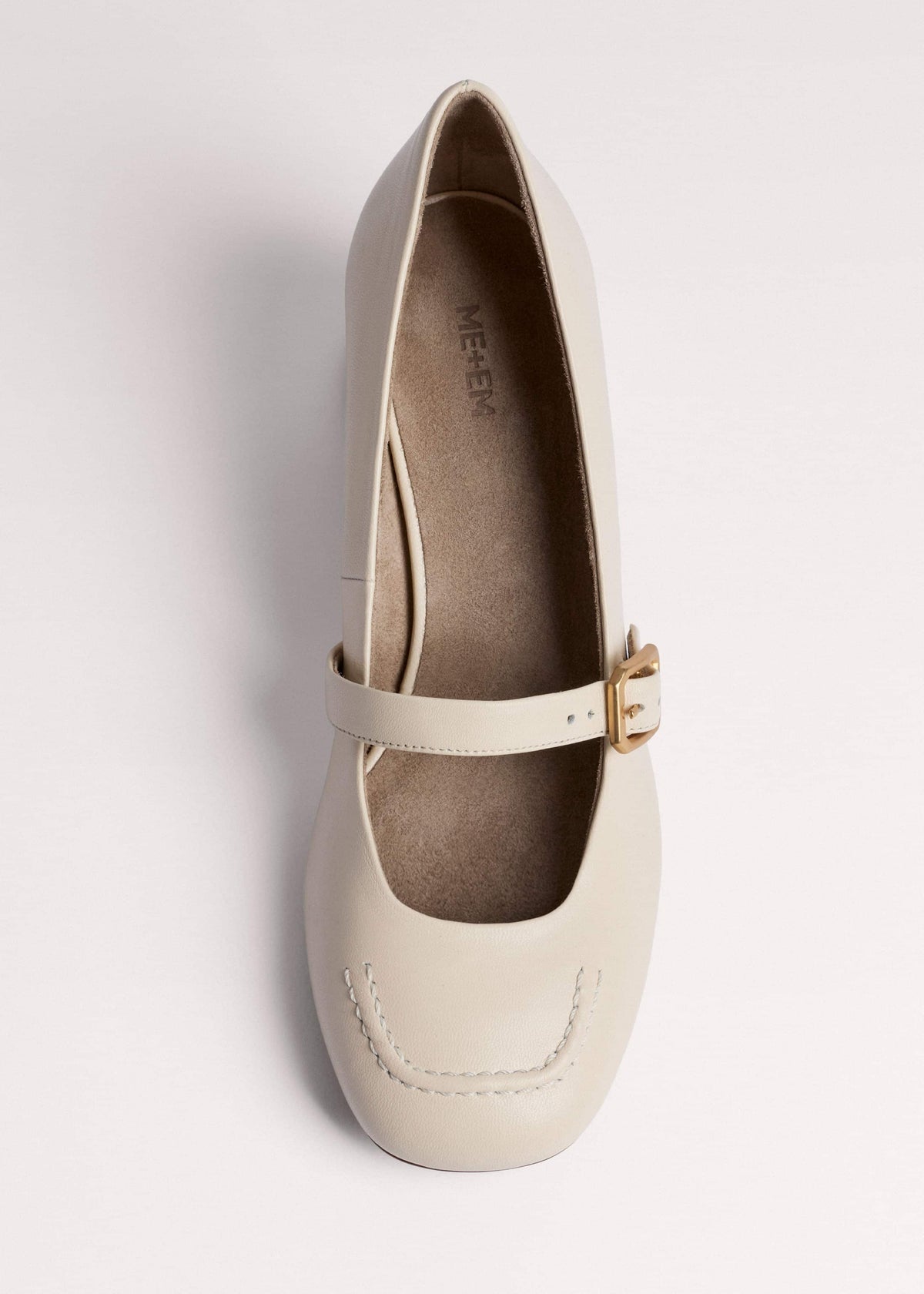 ME+EM Clothing|Accessories Cream Classic Mary Jane Heel