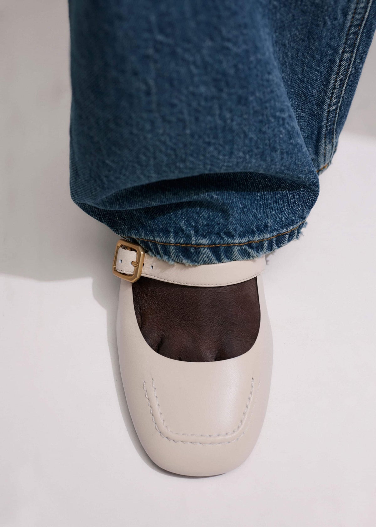 ME+EM Clothing|Accessories Cream Classic Mary Jane Heel