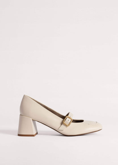 ME+EM Clothing|Accessories Cream Classic Mary Jane Heel