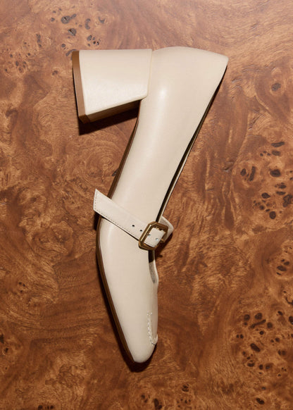 ME+EM Clothing|Accessories Cream Classic Mary Jane Heel