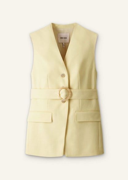 ME+EM Clothing Yellow Longline Vest
