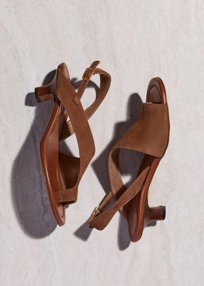 ME+EM Accessories Brown Asymmetric Heel