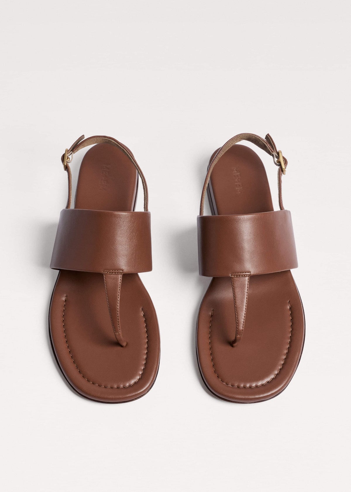 ME+EM Accessories Brown Minimal Sandal
