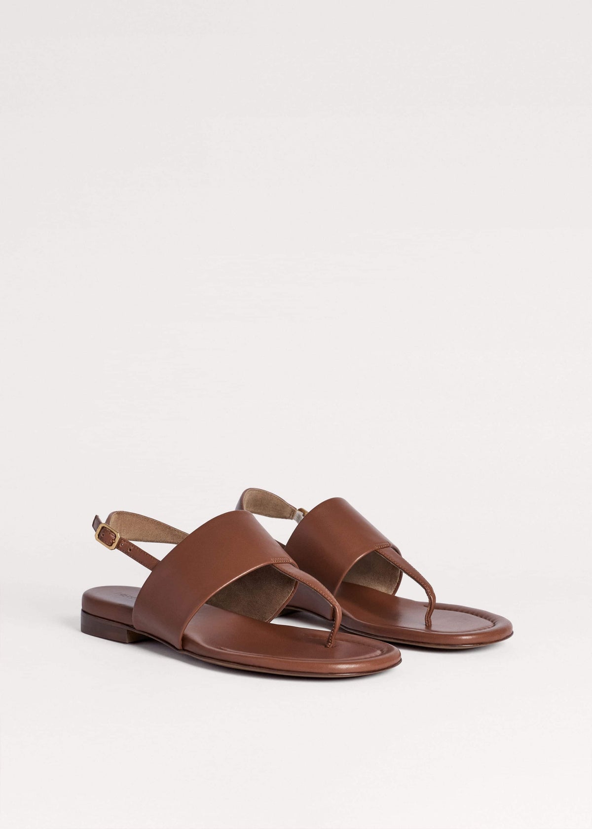 ME+EM Accessories Brown Minimal Sandal