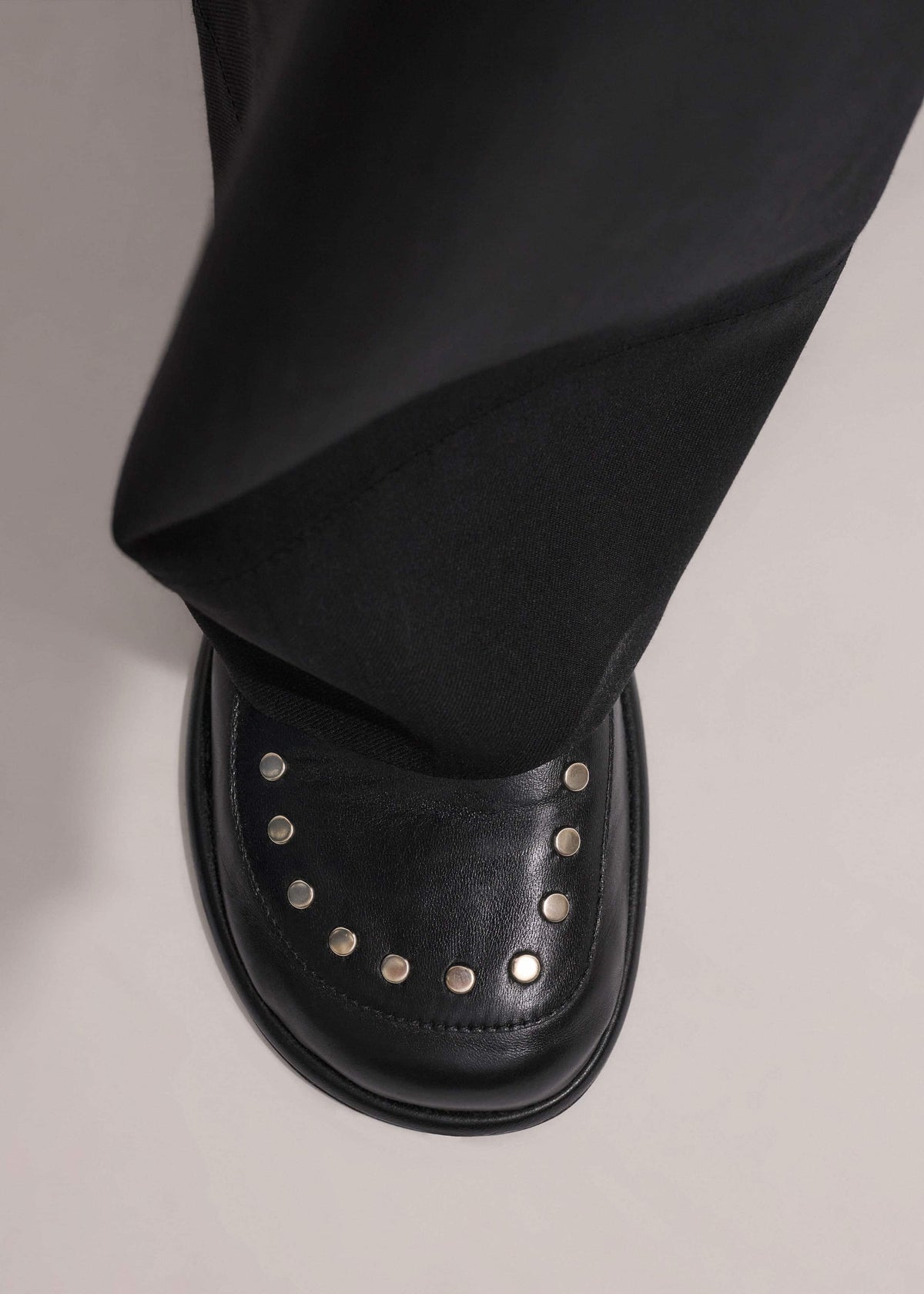 ME+EM Accessories Black Stud Travel Loafer
