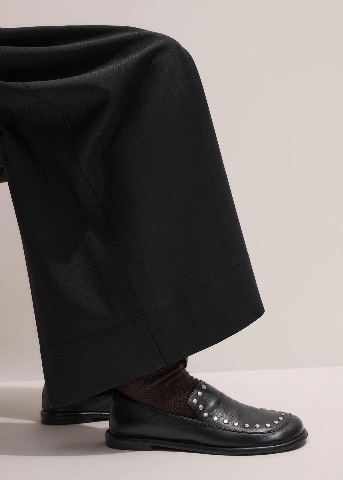 ME+EM Accessories Black Stud Travel Loafer
