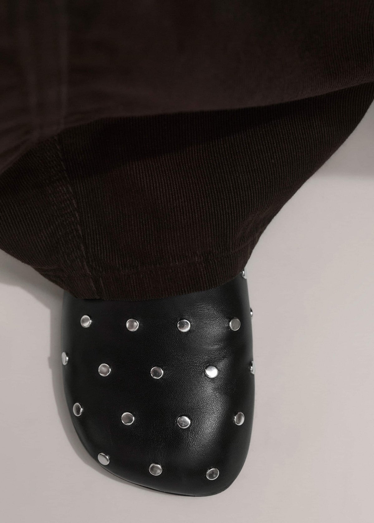 ME+EM Accessories Black Studded Slipper