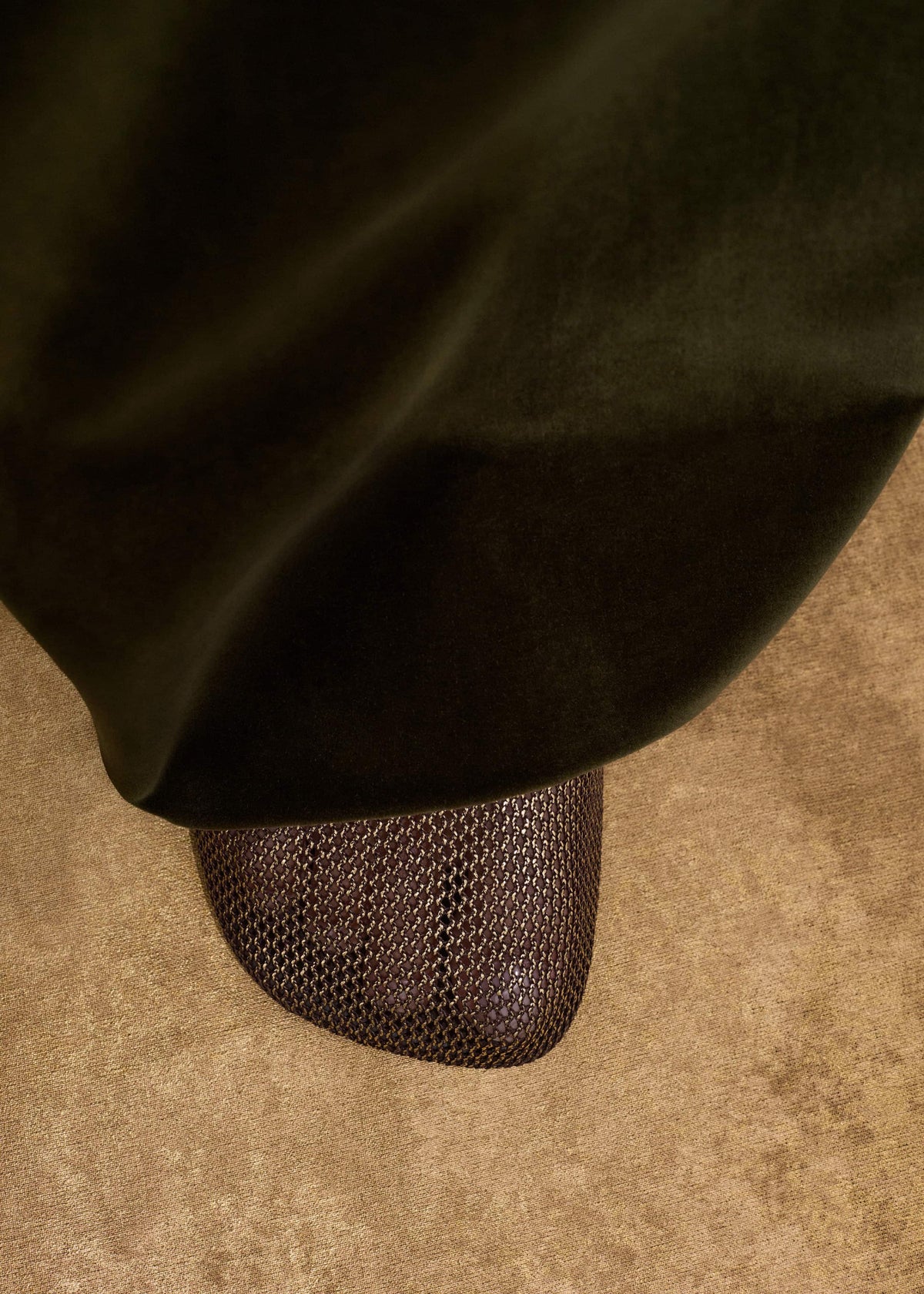 ME+EM Accessories Gold Asymmetric Slipper