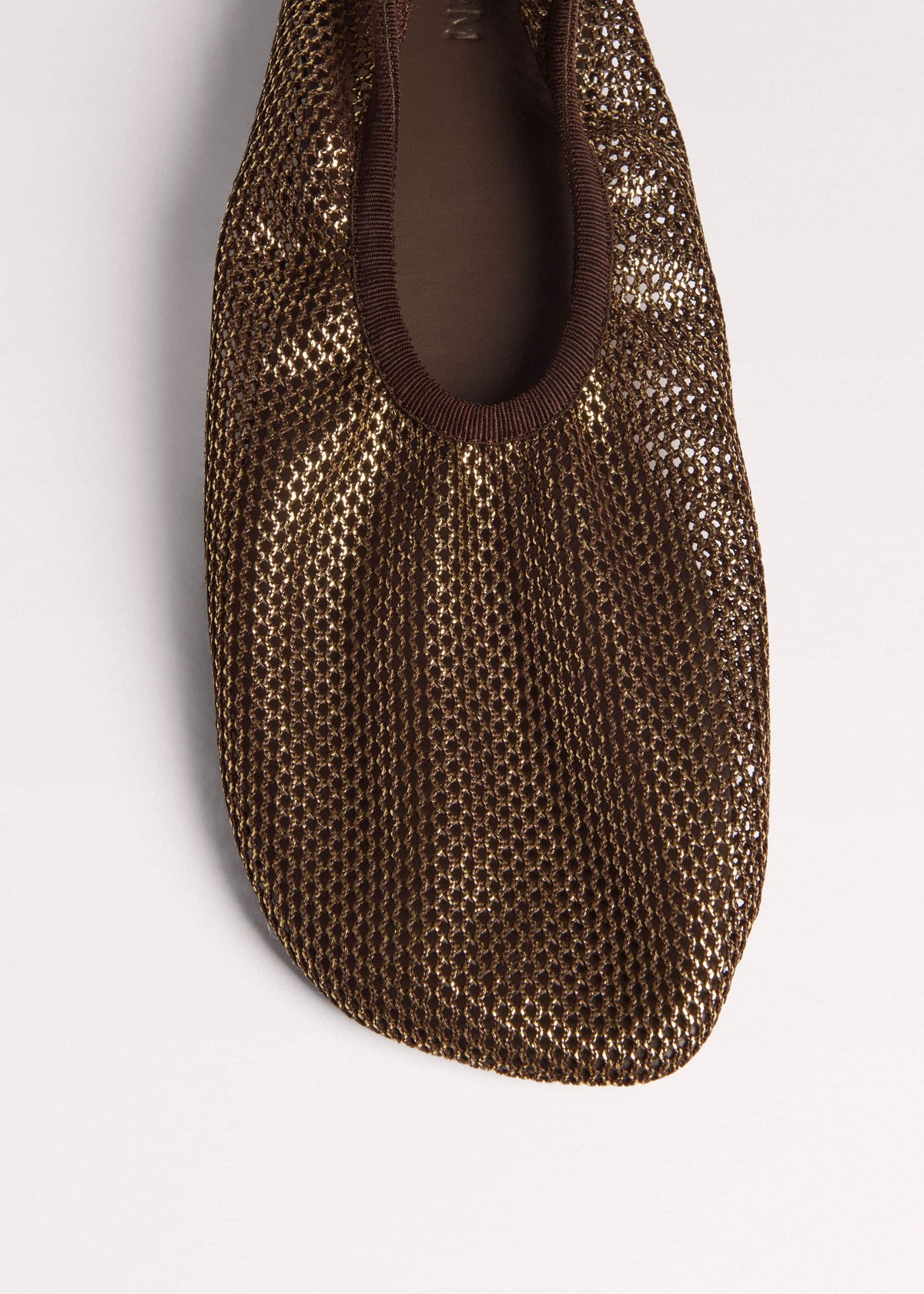 ME+EM Accessories Gold Asymmetric Slipper