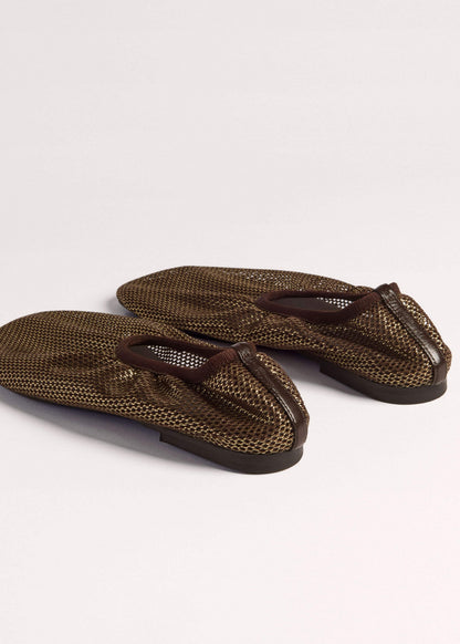 ME+EM Accessories Gold Asymmetric Slipper