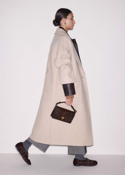 ME+EM Accessories Brown Asymmetric Slipper
