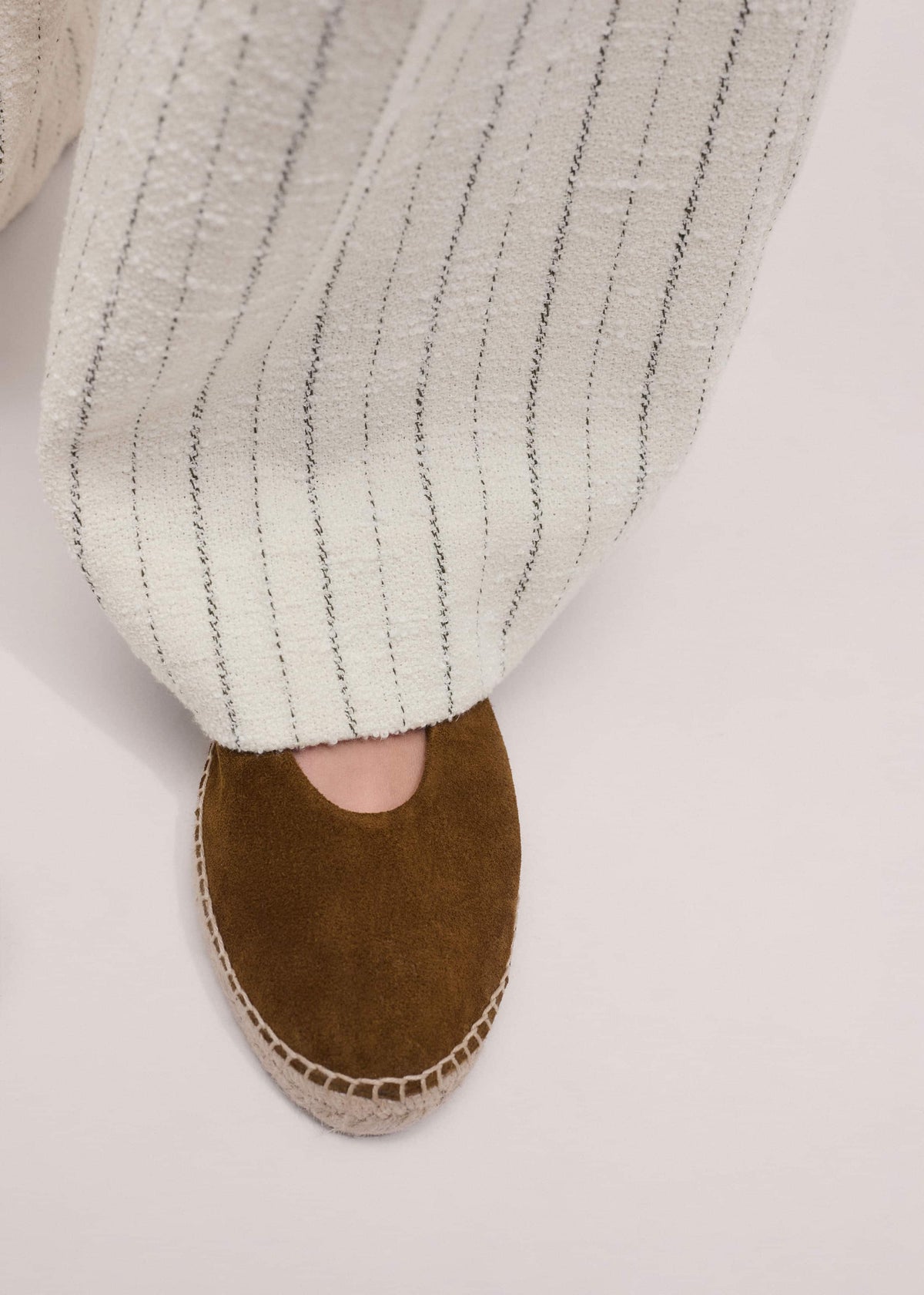 ME+EM Accessories Olive Green Espadrille Mary Jane