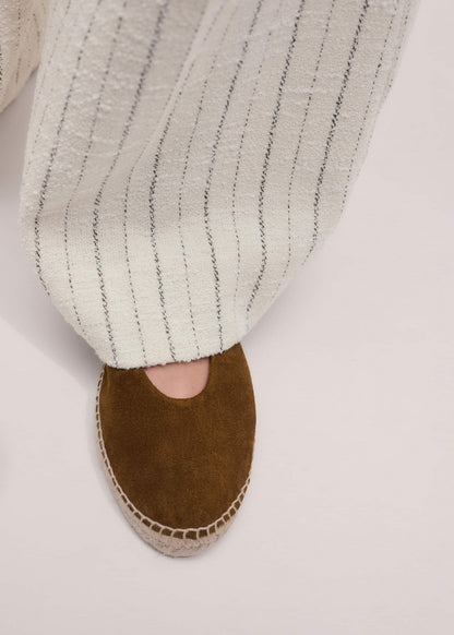 ME+EM Accessories Olive Green Espadrille Mary Jane
