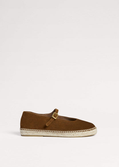 ME+EM Accessories Olive Green Espadrille Mary Jane