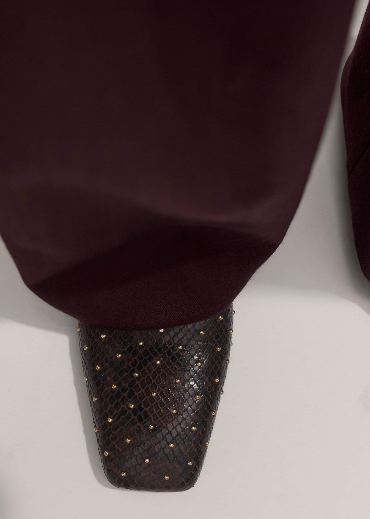 ME+EM Accessories Brown Square Toe Slipper