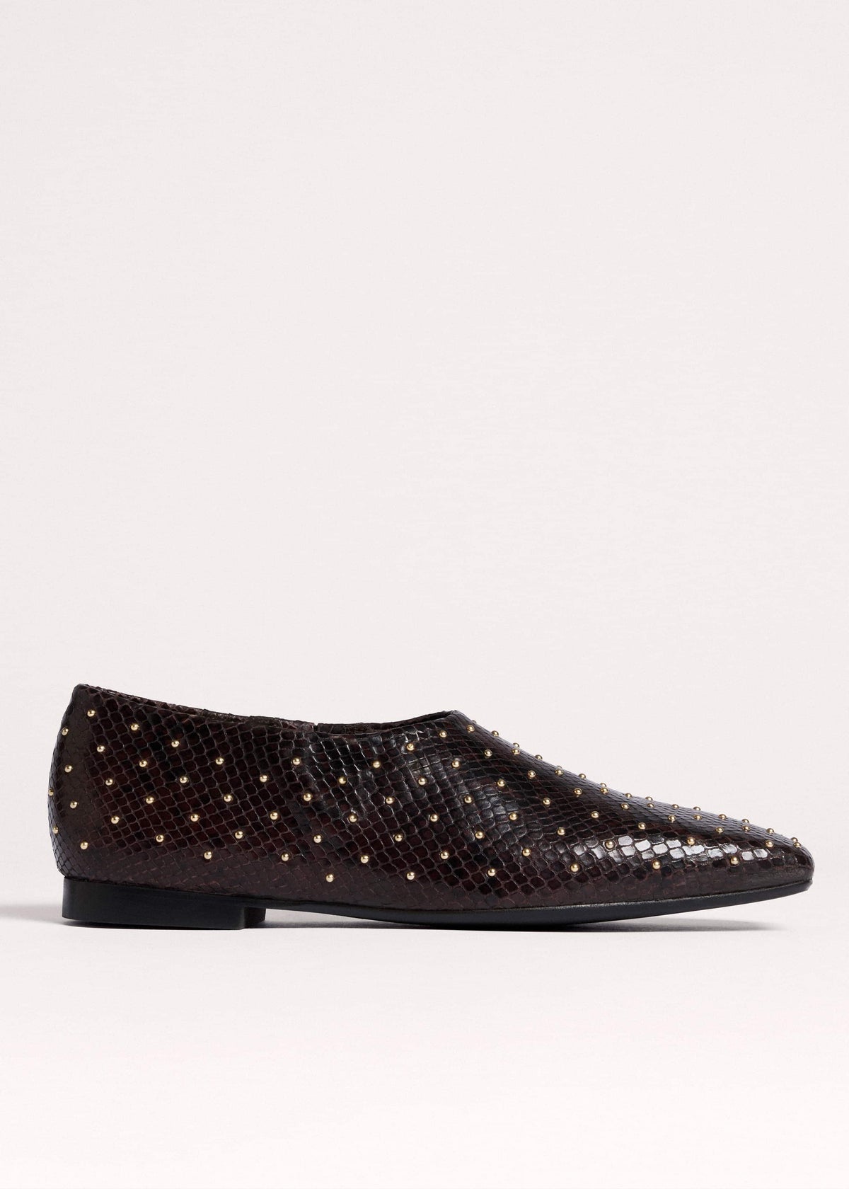 ME+EM Accessories Brown Square Toe Slipper