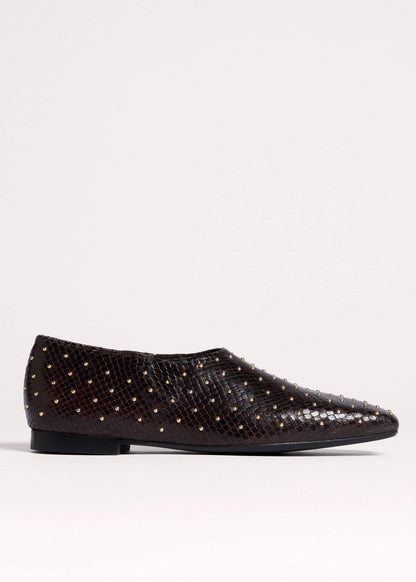 ME+EM Accessories Brown Square Toe Slipper