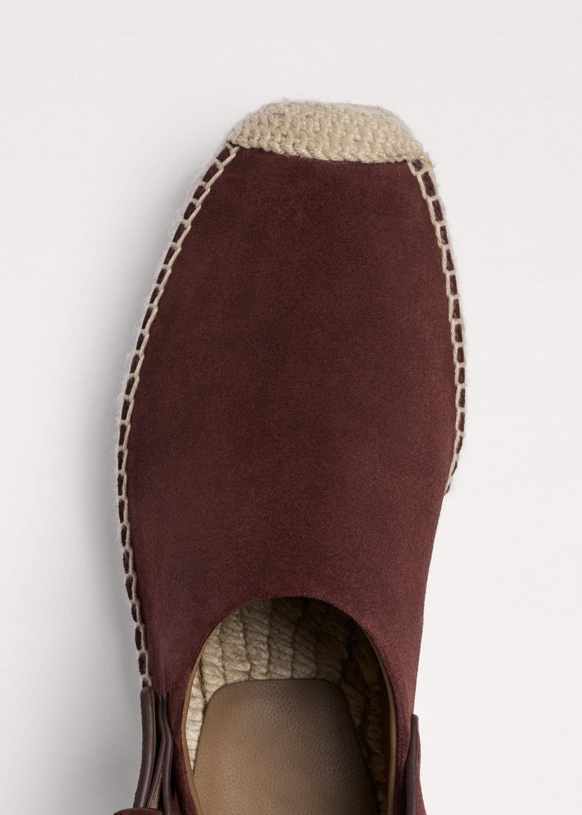 ME+EM Accessories Dark Cinnamon Suede Slingback Espadrille
