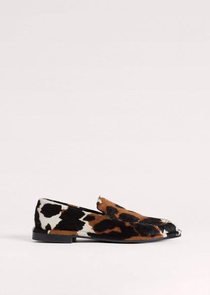 ME+EM Accessories Brown Cow Print Travel Loafer