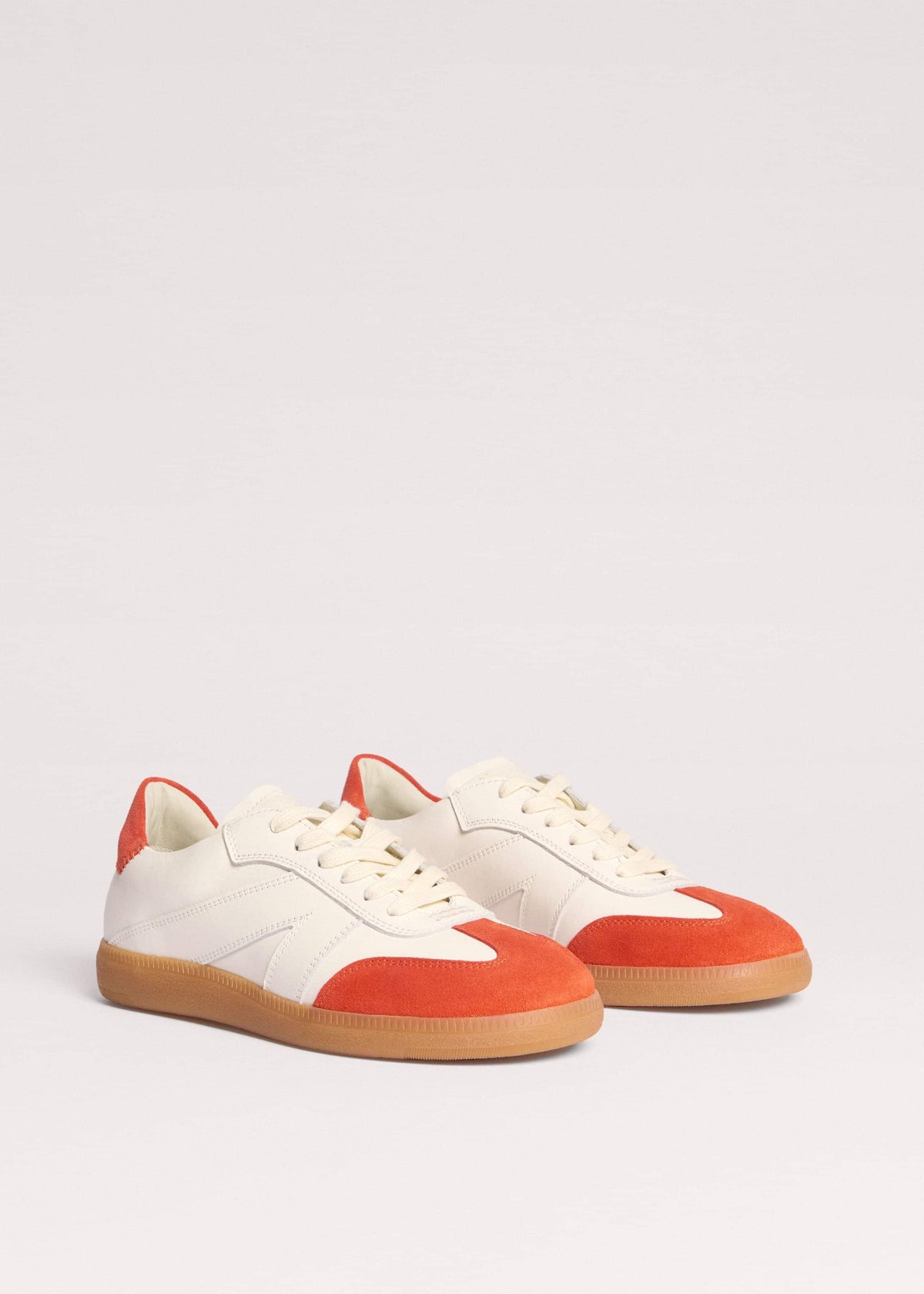 ME+EM Accessories White + Orange Retro Trainer