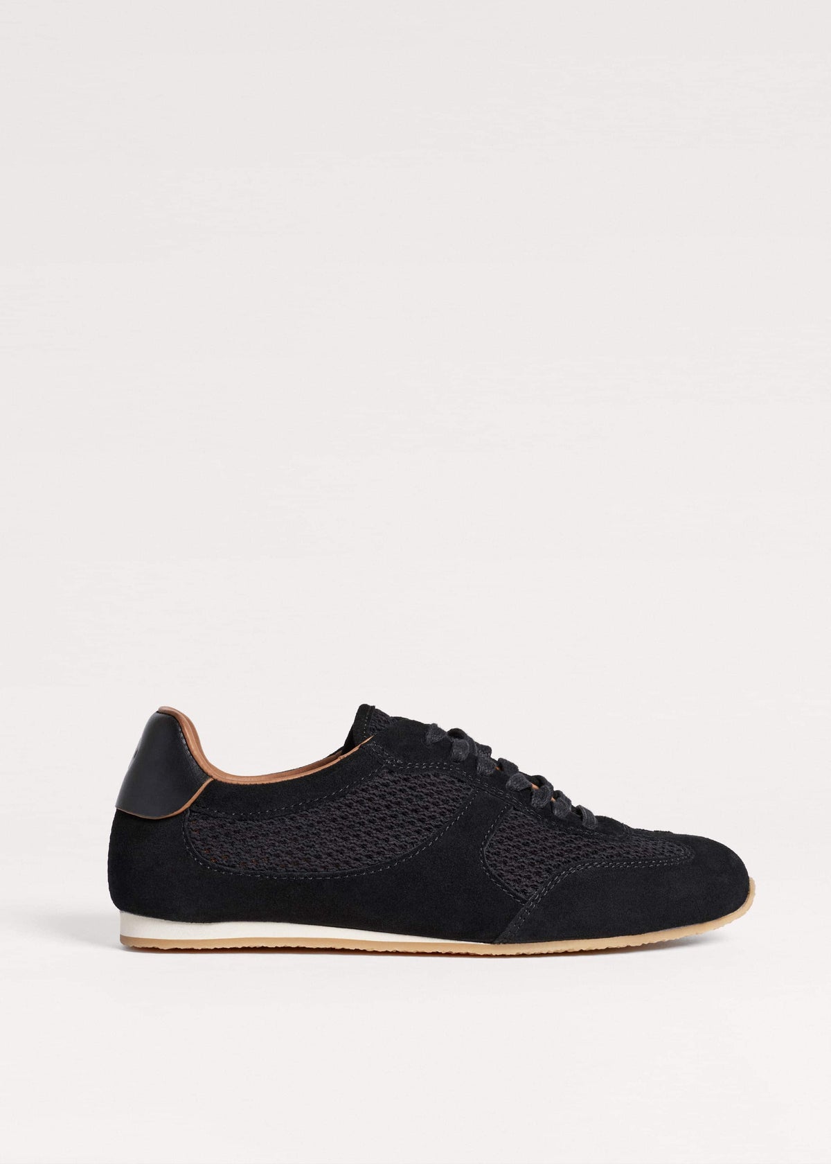 ME+EM Accessories Black Mesh Retro Runner Sneaker