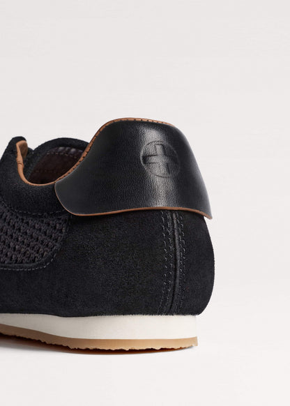 ME+EM Accessories Black Mesh Retro Runner Sneaker