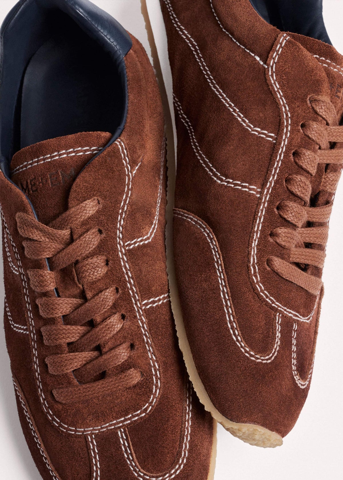 ME+EM Accessories Brown Retro Runner Sneaker