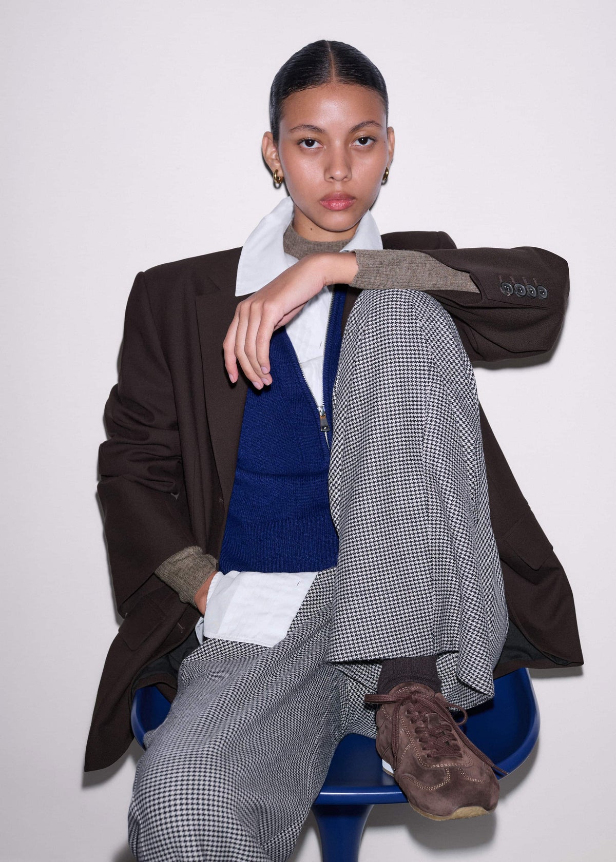 ME+EM Accessories Brown Retro Runner Sneaker