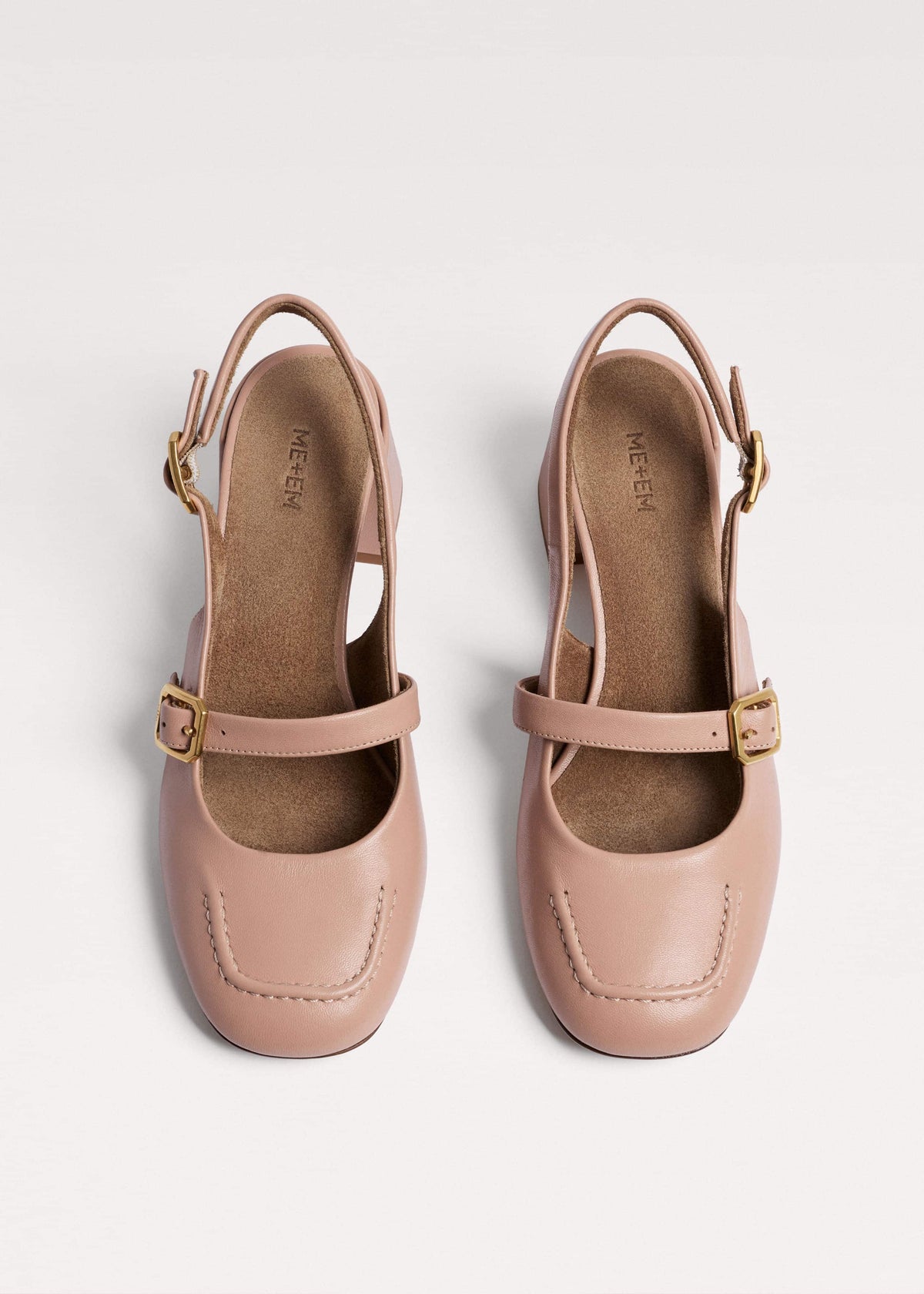 ME+EM Accessories Pink Mary Jane Slingback