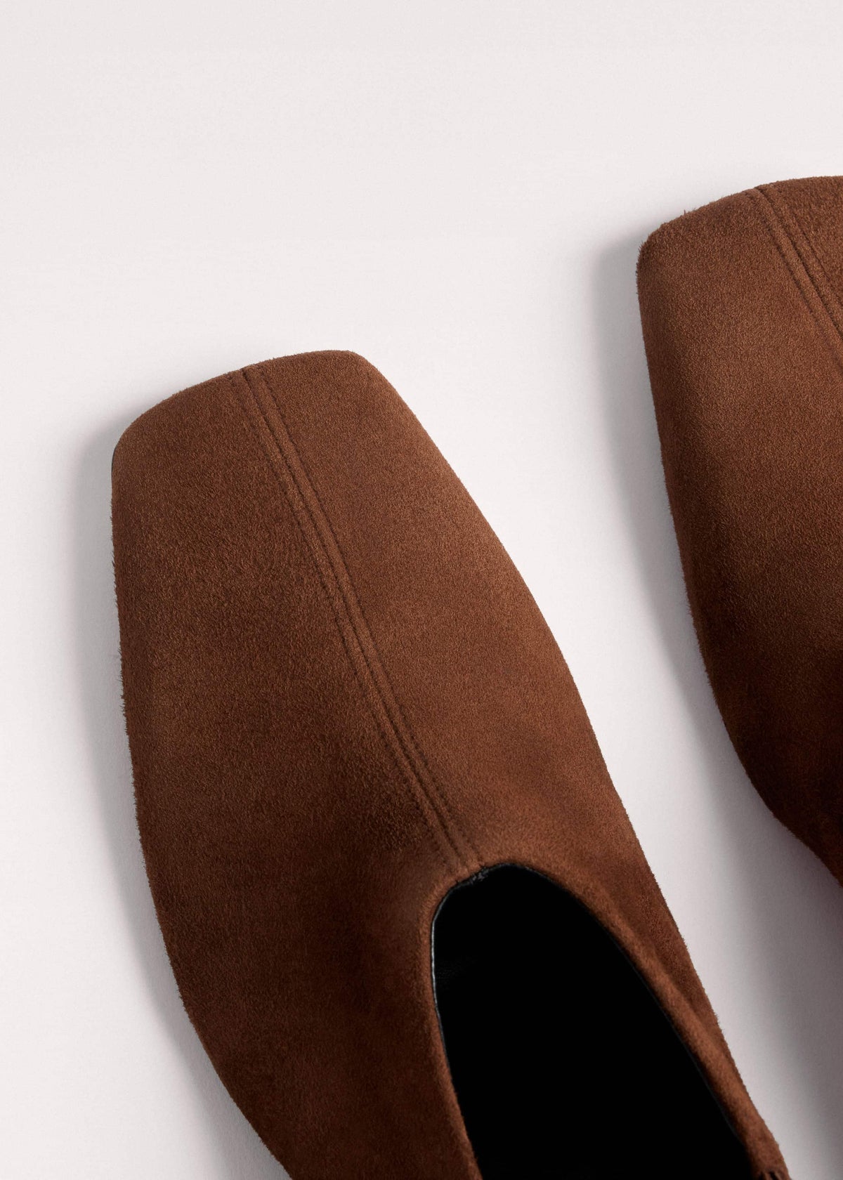 ME+EM Accessories Brown High Front Block Heel