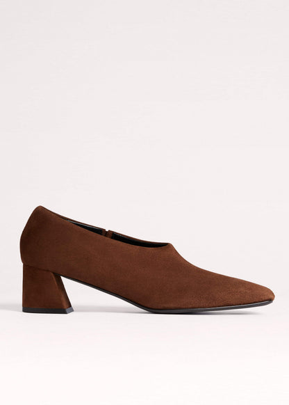 ME+EM Accessories Brown High Front Block Heel