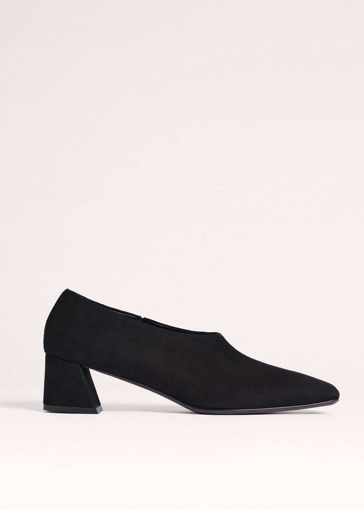 ME+EM Accessories Black High Front Block Heel