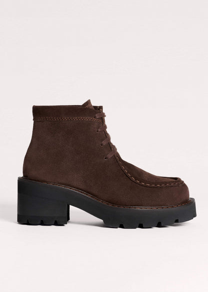 ME+EM Accessories Brown Chunky Lace Up Ankle Boot