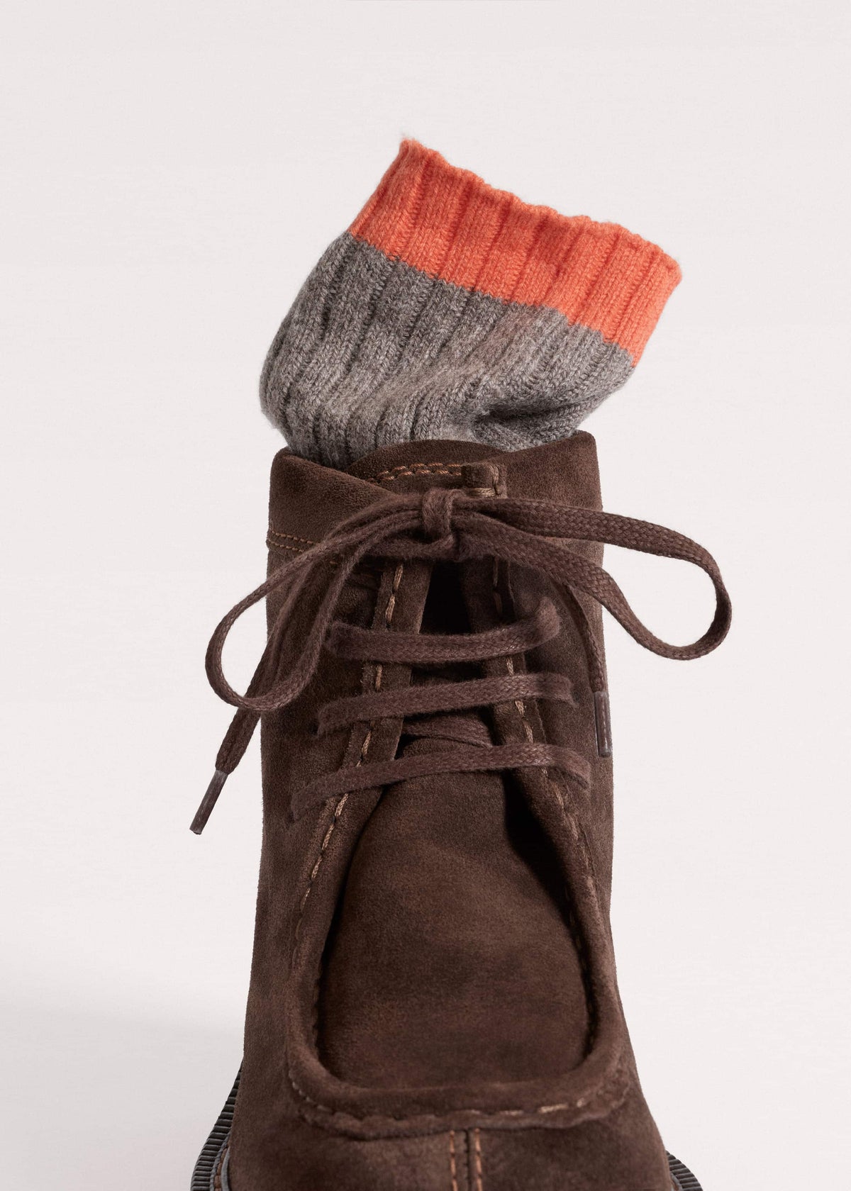 ME+EM Accessories Brown Chunky Lace Up Ankle Boot