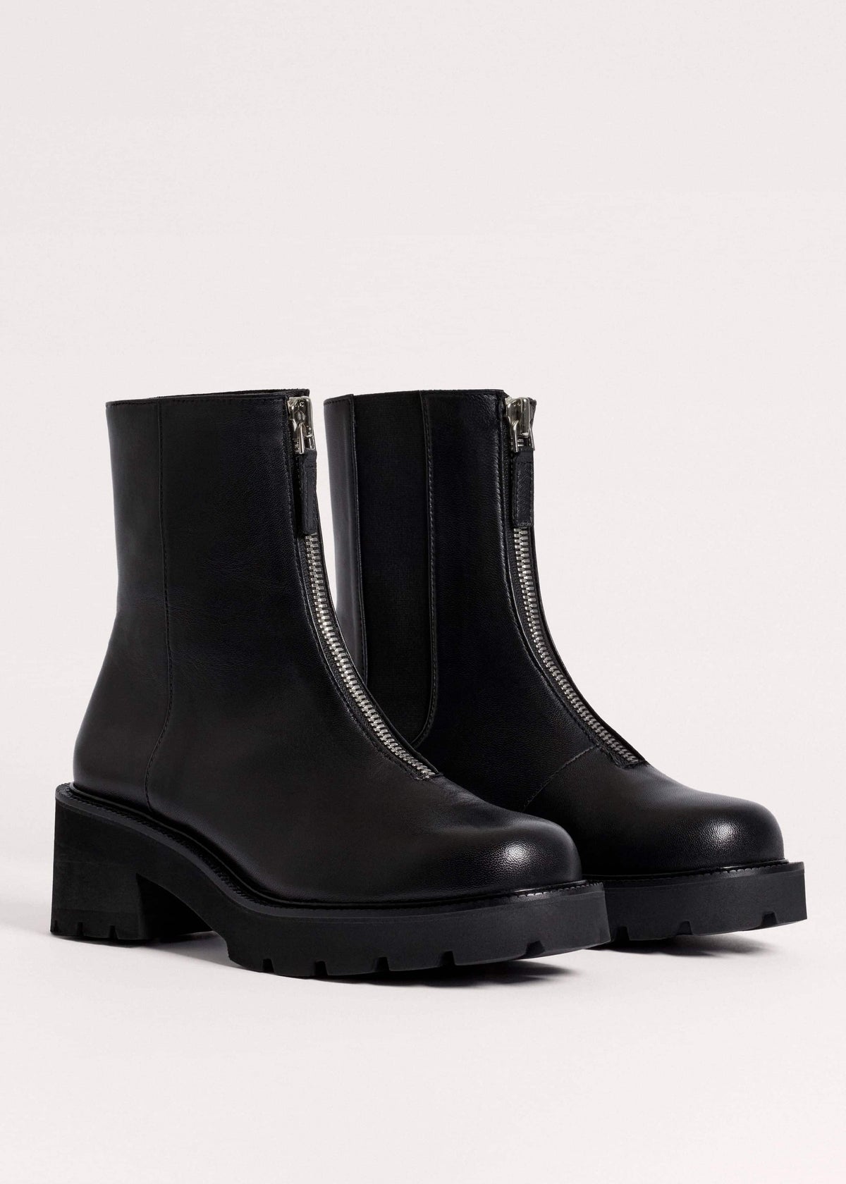 ME+EM Accessories Black Zip Front Boot