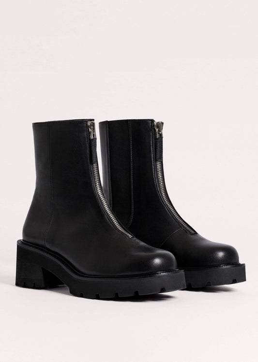 ME+EM Accessories Black Zip Front Boot