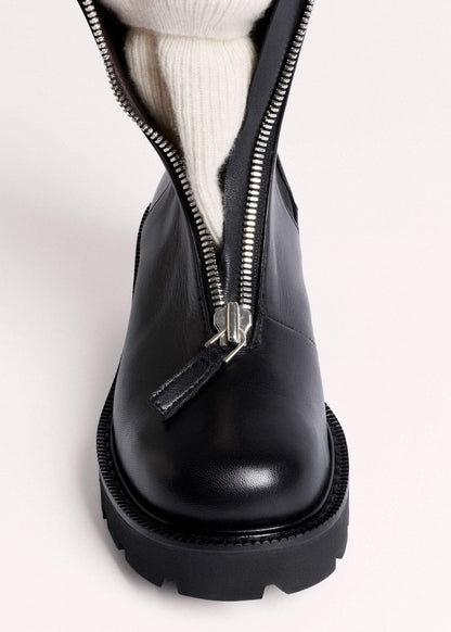 ME+EM Accessories Black Zip Front Boot