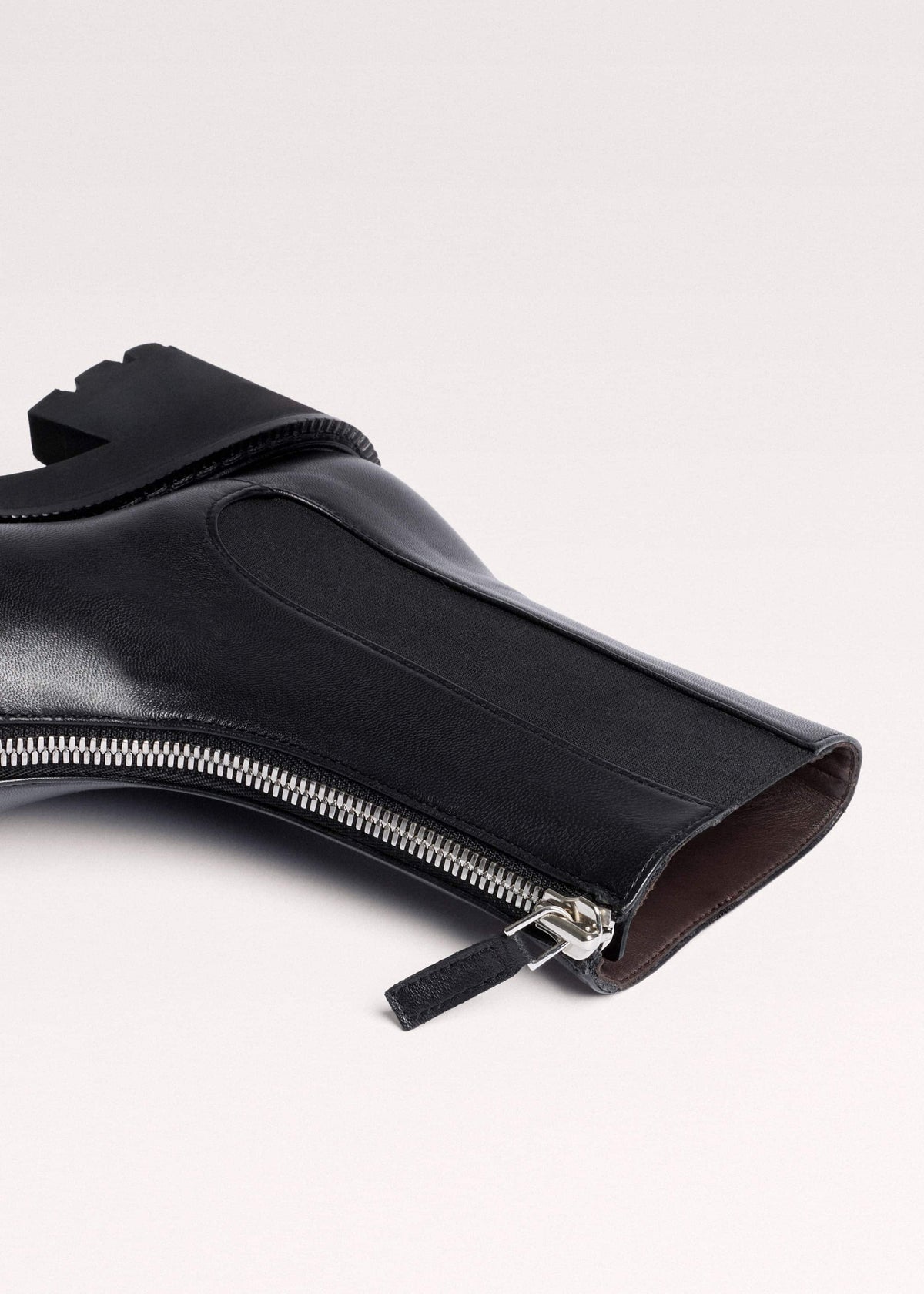 ME+EM Accessories Black Zip Front Boot