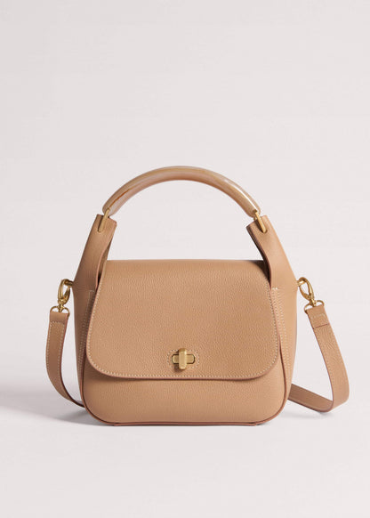 ME+EM Accessories Light Brown Resin Handle Crossbody Bag