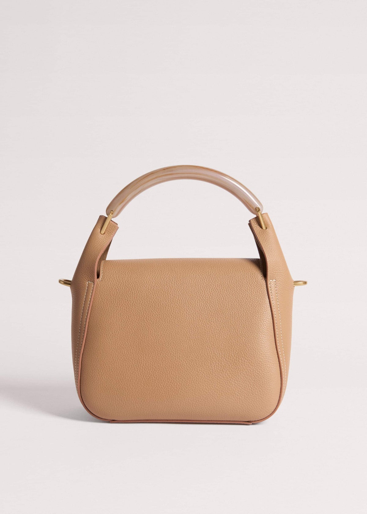 ME+EM Accessories Light Brown Resin Handle Crossbody Bag