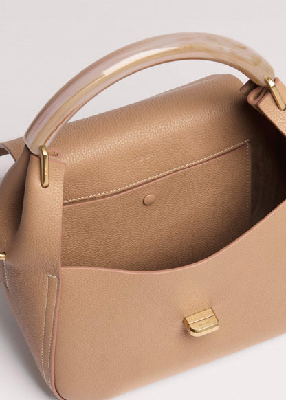 ME+EM Accessories Light Brown Resin Handle Crossbody Bag