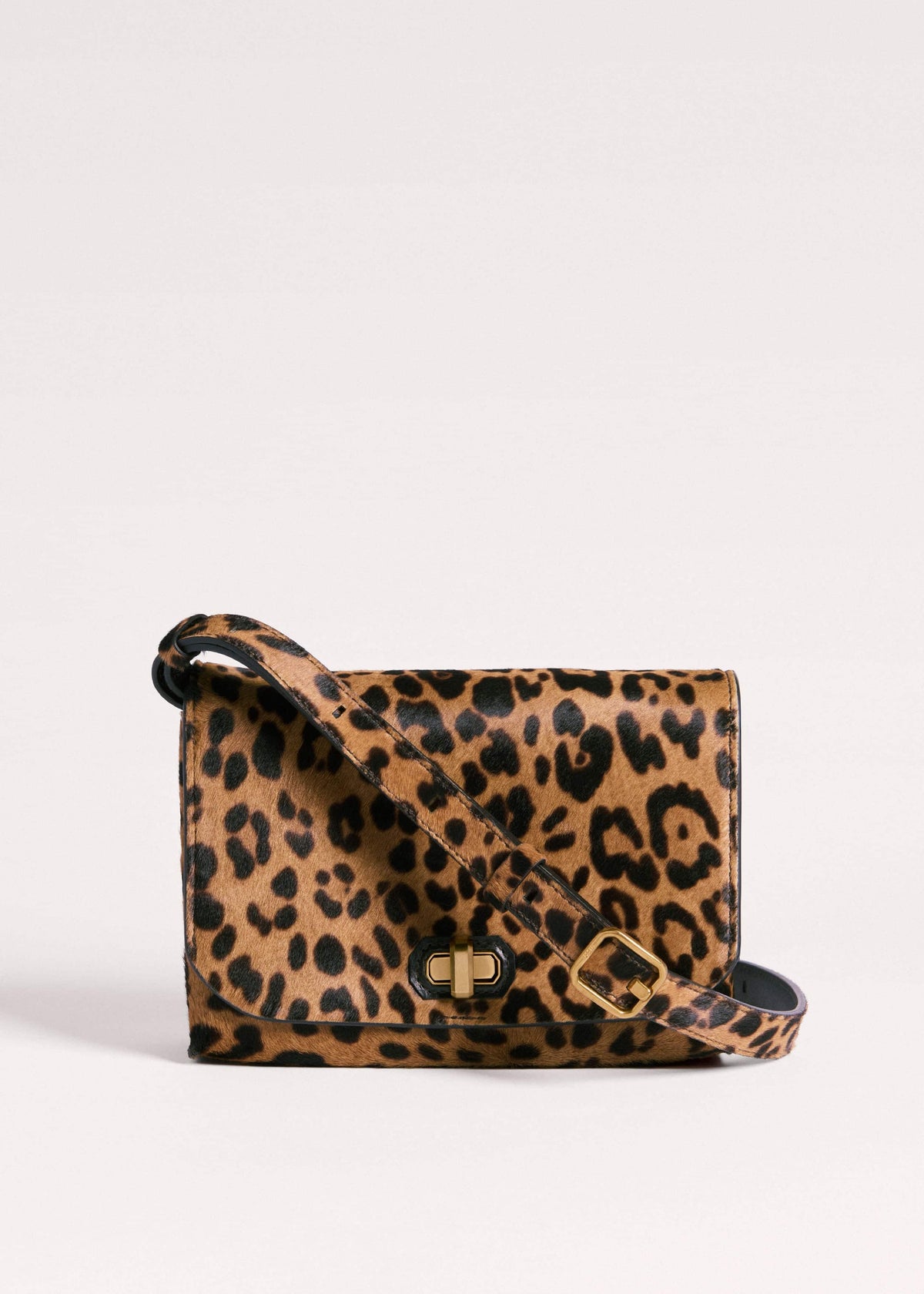ME+EM Accessories Brown 2-Way Leopard Print Crossbody Bag