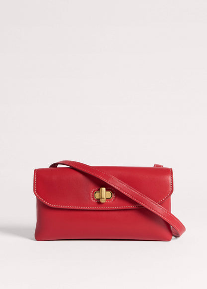 ME+EM Accessories Red Leather Small Pouch