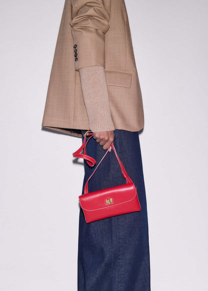 ME+EM Accessories Red Leather Small Pouch