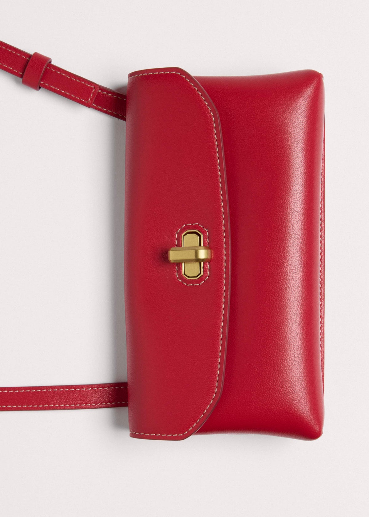 ME+EM Accessories Red Leather Small Pouch