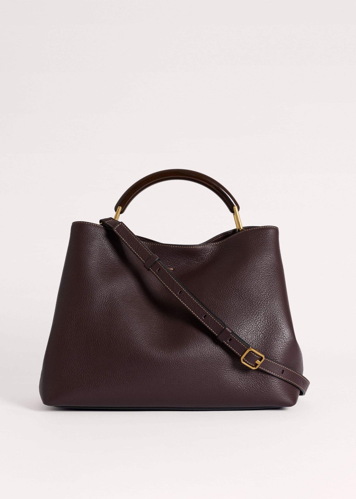 ME+EM Accessories Red Leather Soft Constructed Day Bag